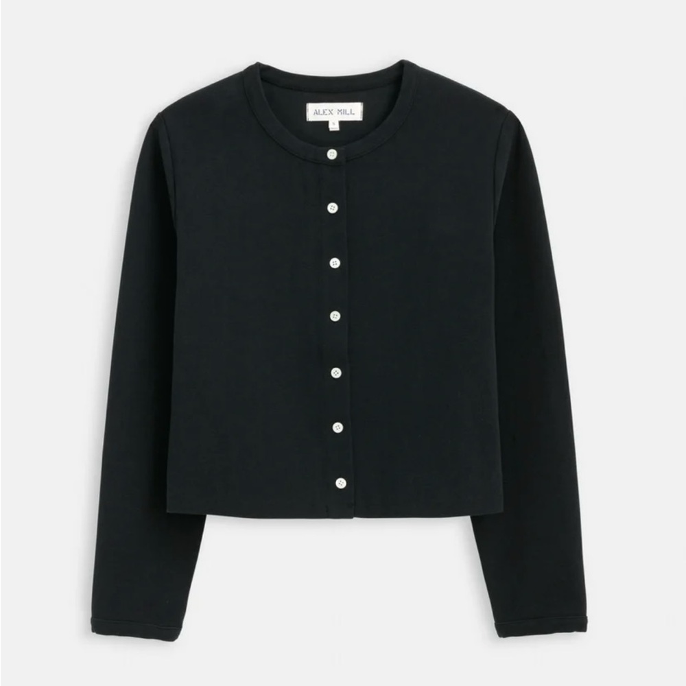 Alex Mill black coco cardigan Medium sweater jacket WORN ONCE